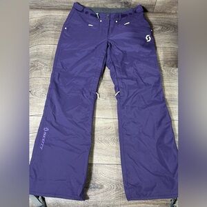 Scott Women’s Purple Ski Pants Size 2 | Waterproof Insulated Snow Pants